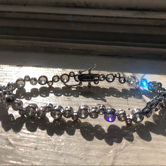 Lesa Michele CZ bubble style tennis bracelet 7.5 - Picture 12 of 14